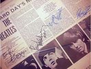 The Beatles 'A Hard Days Night' Mono LP 1963 framed with Autographs