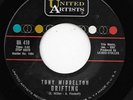 TONY MIDDLETON 45RPM '62 UA DRIFTING/MEMORIES ARE MADE OF THIS R&B POPCORN M-