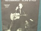 Elvis Presley Beginnings Elvis Style 45 W/ RARE Sleeve Memphis Flash NM