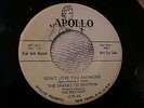 SPARKS OF RHYTHM Don't Love You Anymore / Woman Orig. 45 Doo Wop Rock R&B Promo