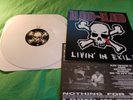 Blood For Blood - Livin' In Exile - White Vinyl with Black Streaks - 1st Press