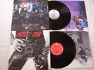 MOTLEY CRUE ALBUM X 2 - TOO FAST FOR LOVE / GIRLS GIRLS GIRLS WITH INNERS   EX
