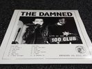 The Damned-Live at the 100 Club White Vinyl With Poster Vinyl LP