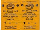 Ian Gillan Band Deep Purple The Apollo, Glasgow 6/10/77 Ticket