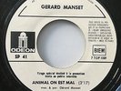 GERARD MANSET / ANIMAL ON EST MAL / 45 TOURS PROMO / ODEON / SP41