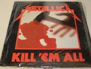 METALLICA KILL EM ALL RECORD AND SLEEVE SILVER MEGAFORCE 1983