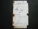 THE BEATLES AUTOGRAPHS SIGNED BEAT POP GROUP FROM A LARGE COLLECTION 60s
