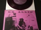 GG Allin rare record Up Against The Wall PURPLE Vinyl LE of 83 w dollhouse card