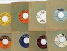 8 DOOWOP 45sFLYERS KING BEES VALENTINES TURKS SOLITAIRES CHARTS PASSIONS SUPERBS