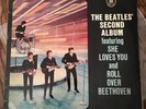 BEATLES SECOND ALBUM ZTOX 5558 LP GERMANY RARE STEREO 1964 MILITARY ODEON VG++