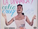 CELIA CRUZ La Dinamica CUBA SALSA LP AUTOGRAPHED PSA/DNA LOA