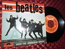 THE BEATLES - 45 TOURS - 4 TITRES - POLYDOR 21914 - BIEM - 1964 - LANGUETTE -