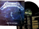 Metallica - Ride The Lightning - Europe LP 1989 + Innerbag //19