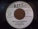 The Valentines, Don't Say Goodnight, Rama promo # 228, vg+++