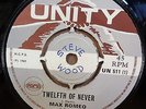 MAX ROMEO TWELFTH OF NEVER / SOLID AS A ROCK OG UK UNITY 7