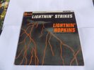 LIGHTIN' HOPKINS-LIGHTNIN' STRIKES RARE CLASSIC BLUES VINYL LP
