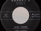 JERRY THOMAS & RHYTHM ROCKERS Baby Please LOUISIANA R&B BLUES ROCKER 45 *hear*