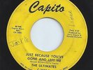 THE ULTIMATES northern soul JUST BECAUSE YOU'VE GONE AND LEFT ME detroit 45 HEAR