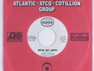 Crossover Soul 45 WALES WALLACE We're Not Happy BASHIE HEAR VG+/VG++ promo