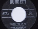 Northern Soul Popcorn 45 ROGER WASHINGTON Unless You Let Me BURDETT HEAR