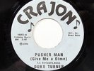 DUKE TURNER-PUSHER MAN /GIVE ME SOME SUGAR ON CRAJON DEEP FUNK 45-NM