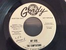 Soul 45 The Temptations My Girl / Nobody But My Baby White Gordy DJ 1964 Motown