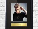 Justin Bieber Signed Mounted Photo Display Frame