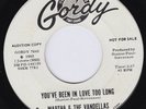 MARTHA & THE VANDELLAS You've Been In Love Too Long RARE US promo 45 Motown HEAR