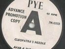 KILLER GARAGE SURF AHAB & THE WAILERS Cleopatra's Needle 1963 UK Pye DEMO 45