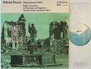 SUITNER MICHALLIK STRAUSS METAMORPHOSEN CLARINET ETERNA ED.1 STEREO 825550 NM
