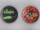 Set of Two 1977 Stranglers UA Promo Badges Rattus Norvegicus & No More Heroes