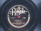 Quintette Of The Hot Club of France - Sweet Sue & Avalon - 78rpm Royale 1780 VG
