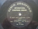 RARE 10” DISCO ZONOFONO – IDA SAMBO and ORESTE MIELI (TOSCA)