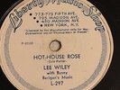 78 rpm Cole Porter show tunes by Lee Wiley on Liberty Music Shop grade VG+