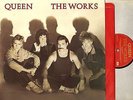 QUEEN the works (early uk with lyric inner) LP EX/EX WORK 1 uk emi 1984