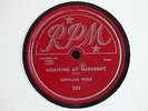 HOWLING WOLF - Morning at Midnight(sic)/Riding in the moonlight-RPM 333 BLUES 78