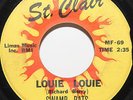 Swamp Rats 45 Louie Louie b/w Hey Joe St Clair MF-69 Pittsburgh Garage Rock Punk