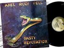 Axel Rudi Pell Nasty Reputation LP 1991 + Innerbag + Merch Card Rare Vinyl //1