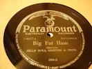 JAZZ JELLY ROLL MORTON Big Foot Ham / Muddy River Blues PARAMOUNT 14007