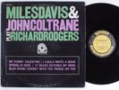 MILES DAVIS & JOHN COLTRANE Play Richard Rodgers PRESTIGE LP mono promo