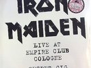 IRON MAIDEN 2LP VINYL - live at empire club Cologne - COLORED VINYL