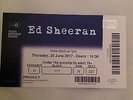 1 x Ed Sheeran seated Ticket London o2 Thursday 22nd June Block 111