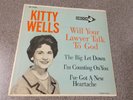 Kitty Wells Will Your Lawyer Talk to God+3 clean hardcover EP Decca ED 2732