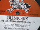 Ultra rare.     blinkers.  hello blinkers  king st.west.Manchester. 3