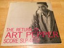 Art Pepper - The Return Of LP Score SLP-4032 Original Deep Groove MONO 1958 Jazz