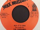 The Commands 60s Soul 45 on Wax Museum   Hey It's Love   Hear it