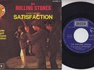 The ROLLING STONES * Satisfaction * 1973 Belgian EXPORT RE 45 * Paper PS *