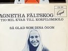 ABBA- AGNETHA FÄLTSKOG SINGLE TIO MIL KVAR TILL KORPILOMBOLO/ SA GLAD SOM DINA