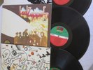 Three Early Pressings Led Zeppelin Vinyl LP Record Albums: I, II, III.