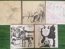 RARE 5 PABLO PICASSO ART COVER REEL TO REEL AUDIO TAPES 4-TRACK STEREO
